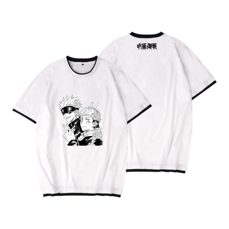 Jujutsu Kaisen Full color printed short-sleeved fake two-piece T-shirt from S to XXXL