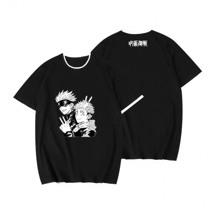 Jujutsu Kaisen Full color printed short-sleeved fake two-piece T-shirt from S to XXXL