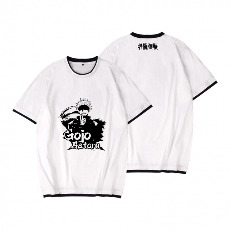 Jujutsu Kaisen Full color printed short-sleeved fake two-piece T-shirt from S to XXXL