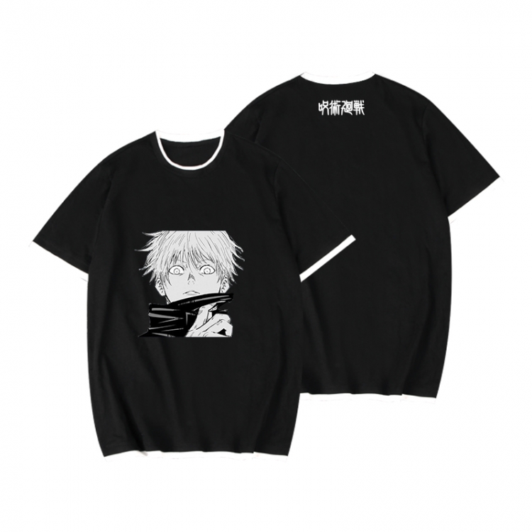 Jujutsu Kaisen Full color printed short-sleeved fake two-piece T-shirt from S to XXXL