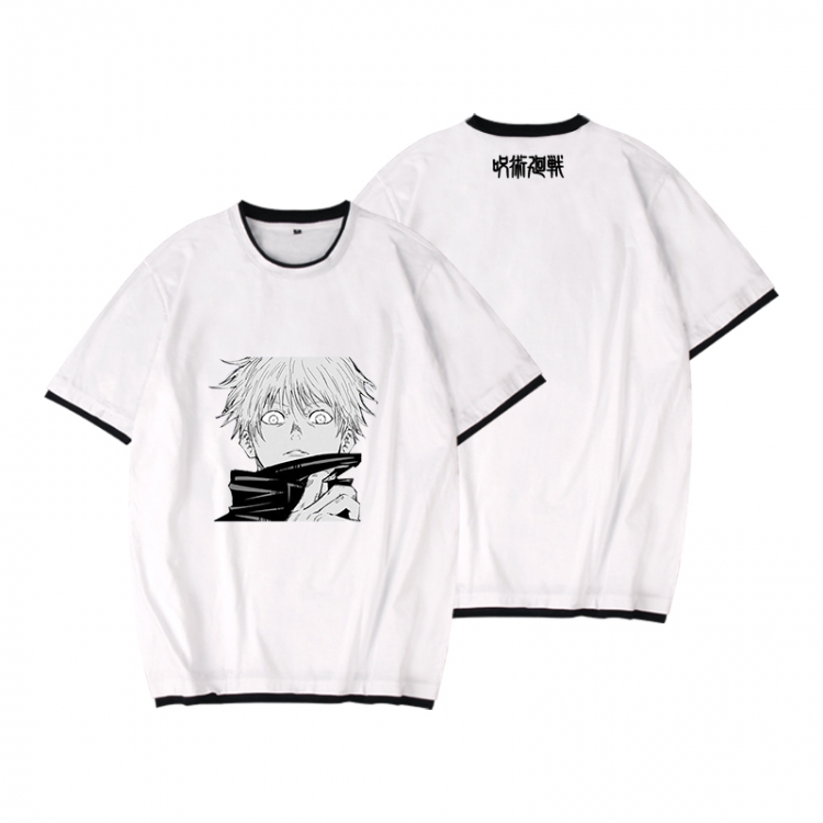 Jujutsu Kaisen Full color printed short-sleeved fake two-piece T-shirt from S to XXXL