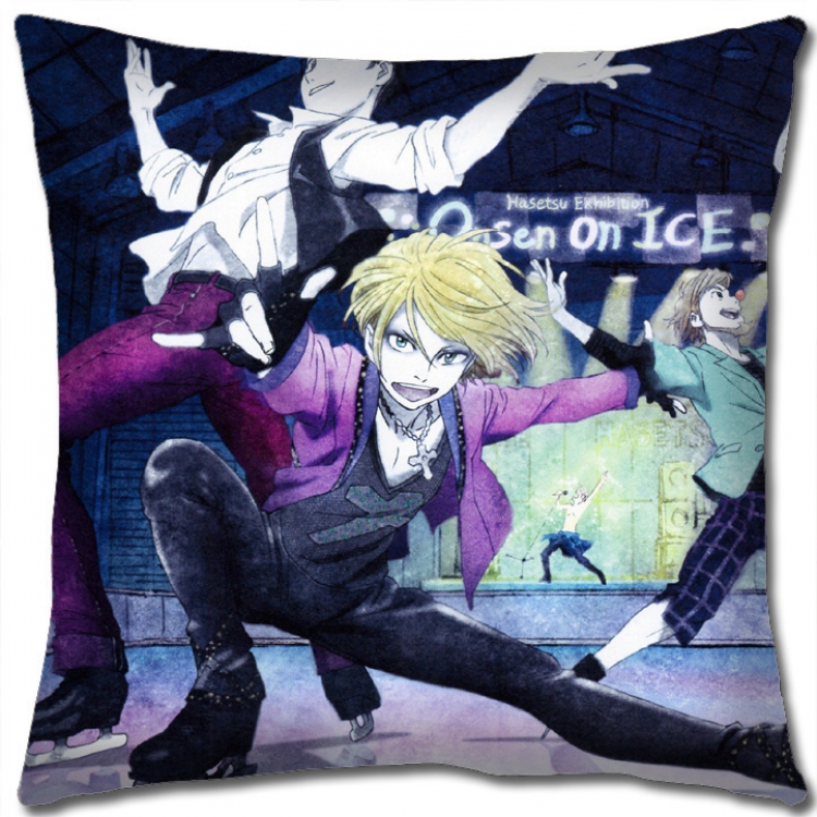 Pillow Yuri !!! on Ice Anime square full-color pillow cushion 45X45CM NO FILLING  y15-183