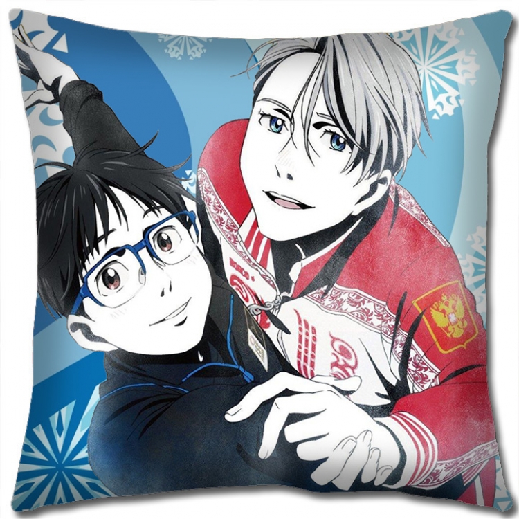 Pillow Yuri !!! on Ice Anime square full-color pillow cushion 45X45CM NO FILLING y15-116a