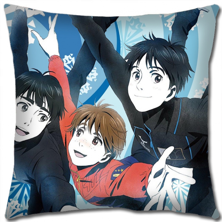 Pillow Yuri !!! on Ice Anime square full-color pillow cushion 45X45CM NO FILLING y15-118A