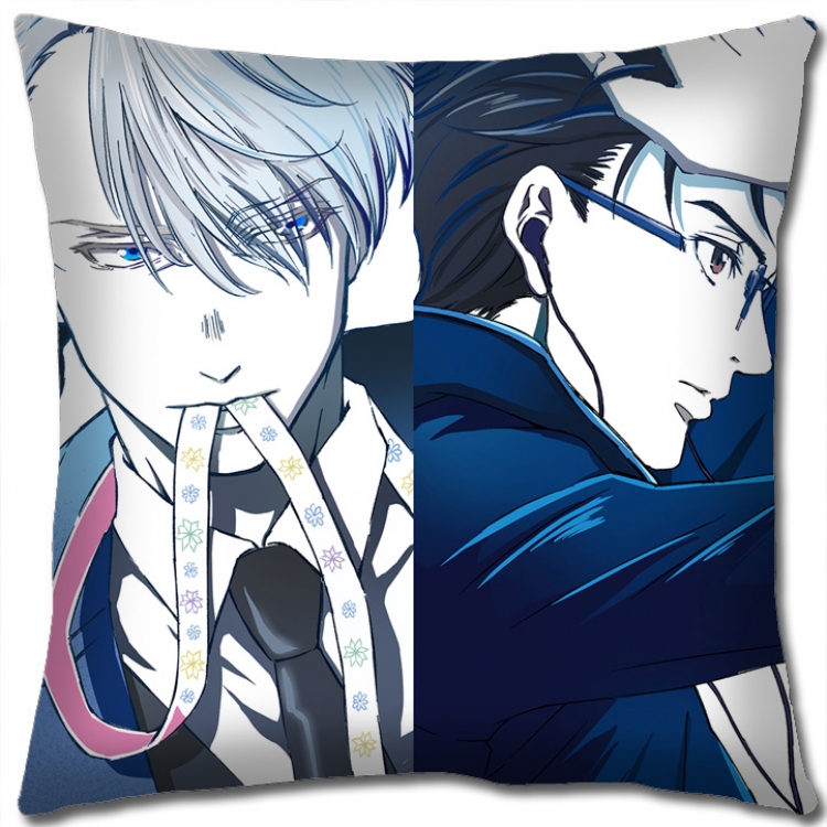 Pillow Yuri !!! on Ice Anime square full-color pillow cushion 45X45CM NO FILLING y15-191