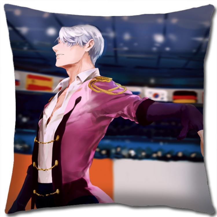 Pillow Yuri !!! on Ice Anime square full-color pillow cushion 45X45CM NO FILLING y15-177
