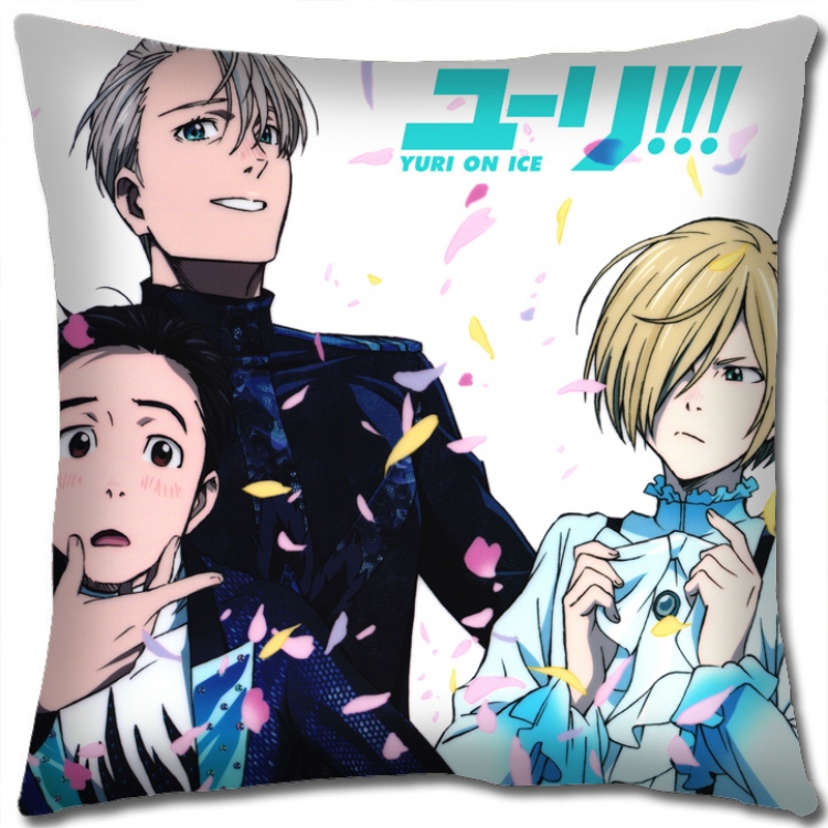 Pillow Yuri !!! on Ice Anime square full-color pillow cushion 45X45CM NO FILLING y15-168