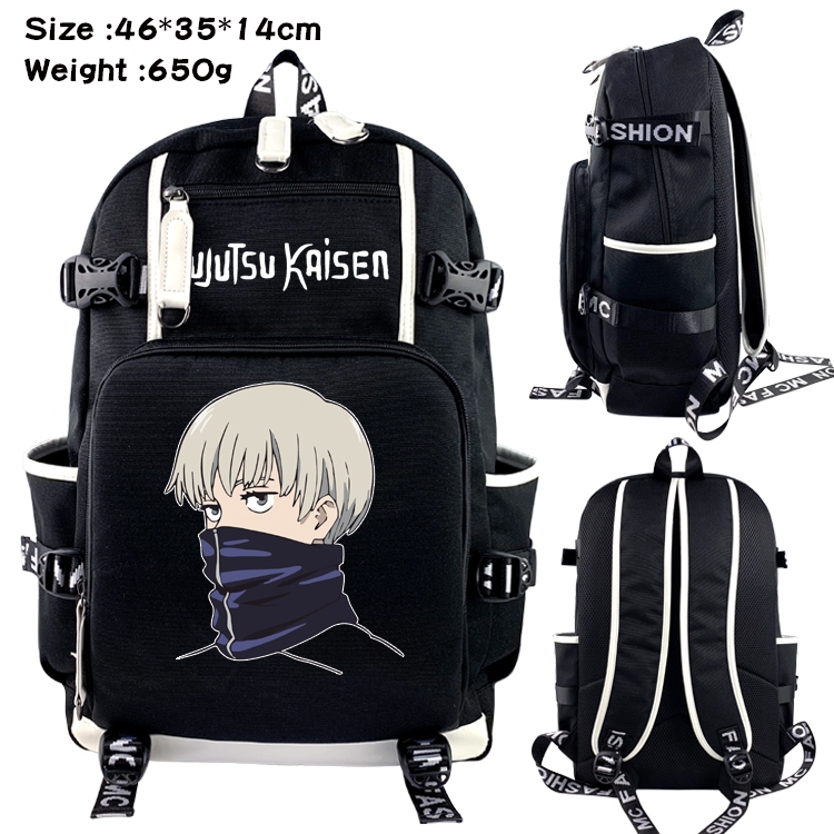 Jujutsu Kaisen Trendy Shoulder Student Canvas Backpack 11A