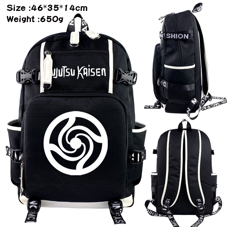 Jujutsu Kaisen Trendy Shoulder Student Canvas Backpack  13A