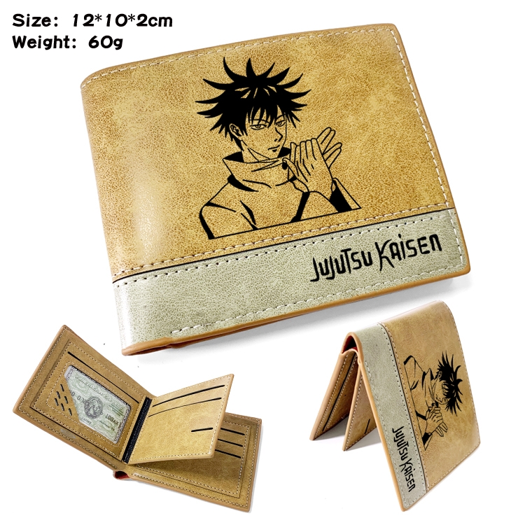 Jujutsu Kaisen Anime PU Bifold Embossed Wallet 12X10X2CM 60G