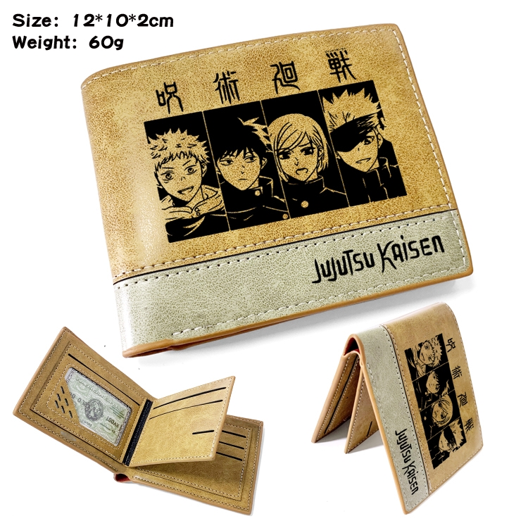 Jujutsu Kaisen Anime PU Bifold Embossed Wallet 12X10X2CM 60G  style A