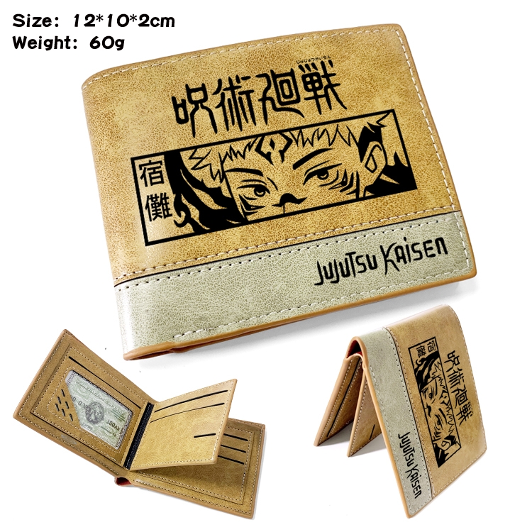 Jujutsu Kaisen Anime PU Bifold Embossed Wallet 12X10X2CM 60G  style D