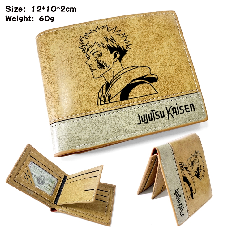 Jujutsu Kaisen Anime PU Bifold Embossed Wallet 12X10X2CM 60G