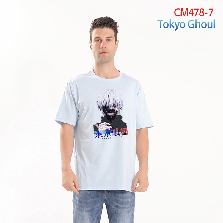 Tokyo Ghoul Printed short-sleeved cotton T-shirt from S to 3XL CM-478-7