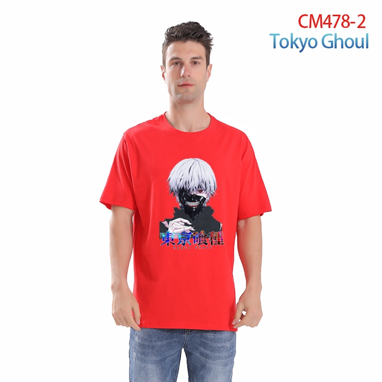 Tokyo Ghoul Printed short-sleeved cotton T-shirt from S to 3XL CM-478-2