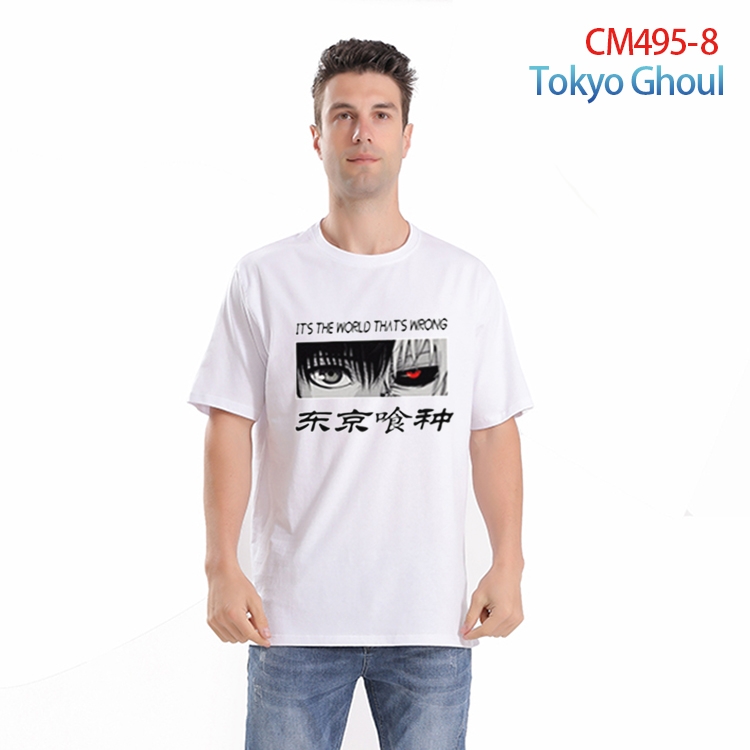 Tokyo Ghoul Printed short-sleeved cotton T-shirt from S to 3XL CM-495-8
