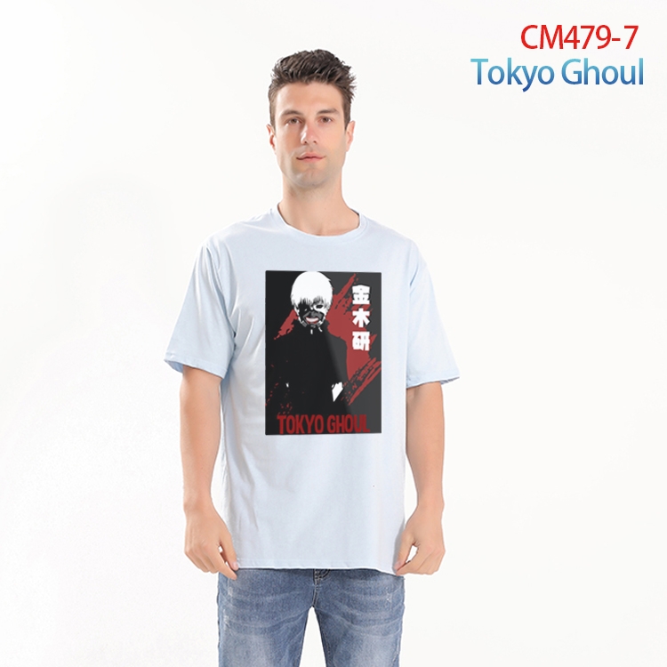 Tokyo Ghoul Printed short-sleeved cotton T-shirt from S to 3XL CM-479-7