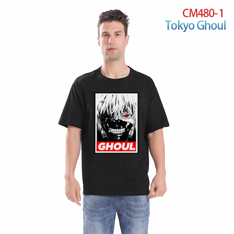 Tokyo Ghoul Printed short-sleeved cotton T-shirt from S to 3XL CM-480-1