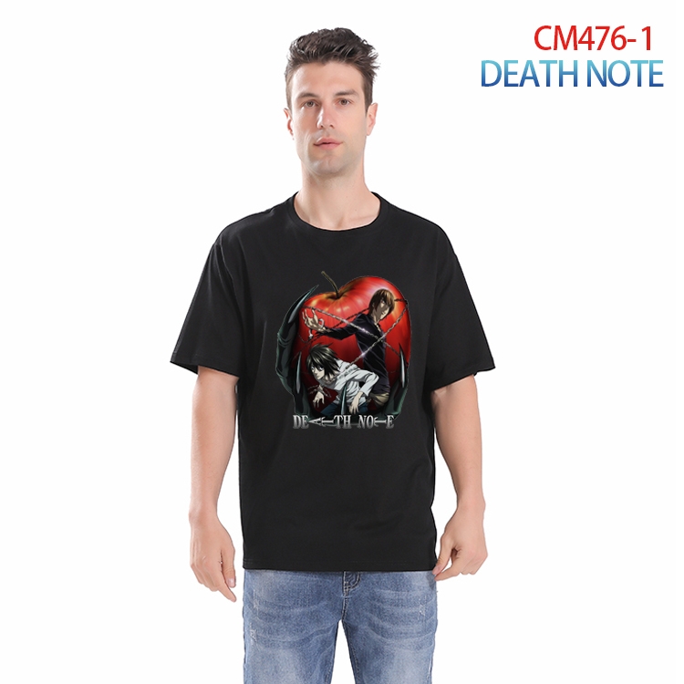 Death note Printed short-sleeved cotton T-shirt from S to 3XL CM-476-1