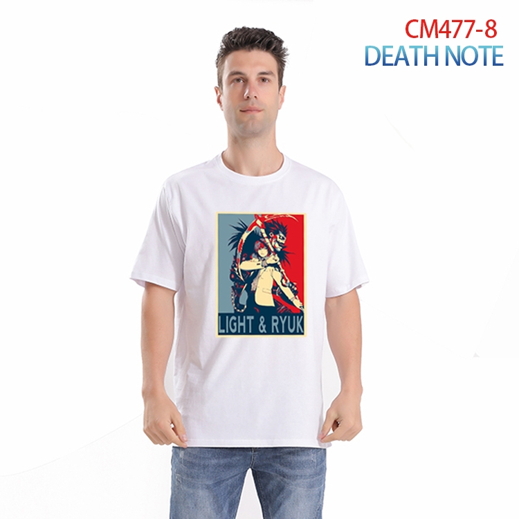 Death note Printed short-sleeved cotton T-shirt from S to 3XL CM-477-8