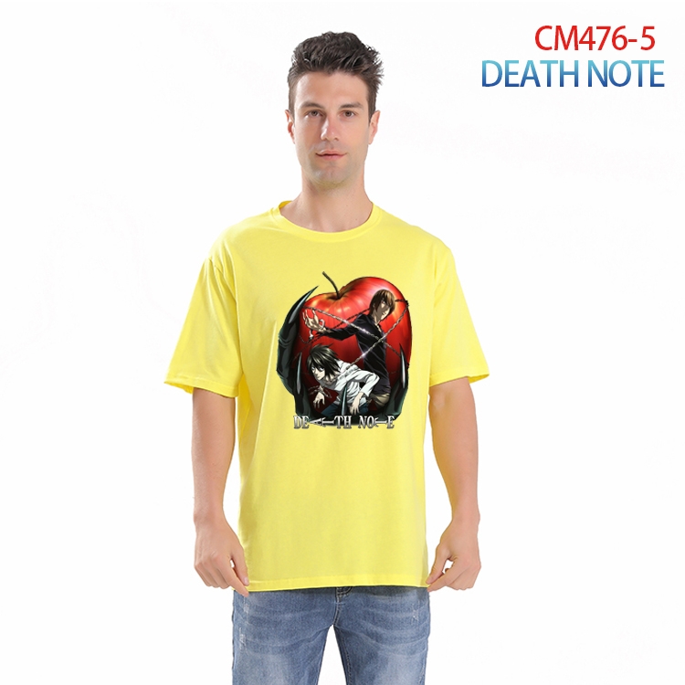 Death note Printed short-sleeved cotton T-shirt from S to 3XL CM-476-5
