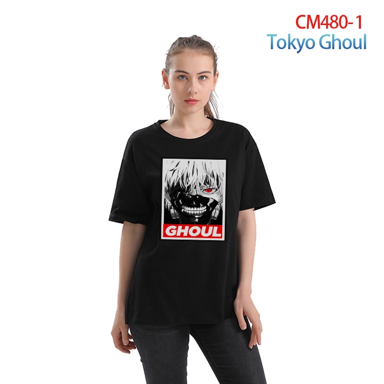 Tokyo Ghoul Women's Printed short-sleeved cotton T-shirt from S to 3XL CM-480-1