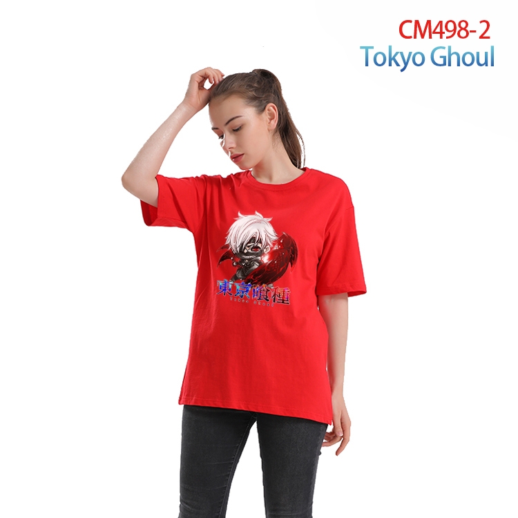 Tokyo Ghoul Women's Printed short-sleeved cotton T-shirt from S to 3XL CM-498-2