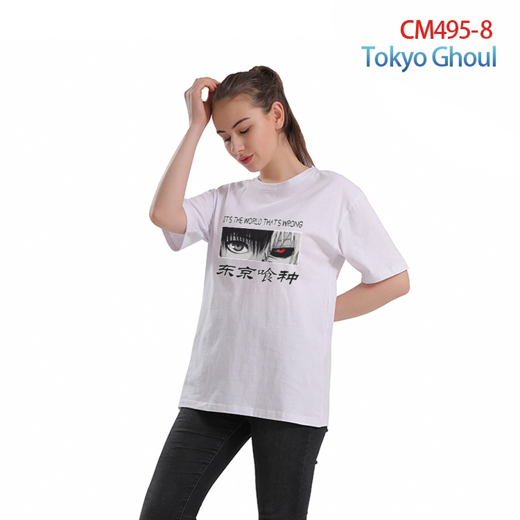 Tokyo Ghoul Women's Printed short-sleeved cotton T-shirt from S to 3XL  CM-495-8