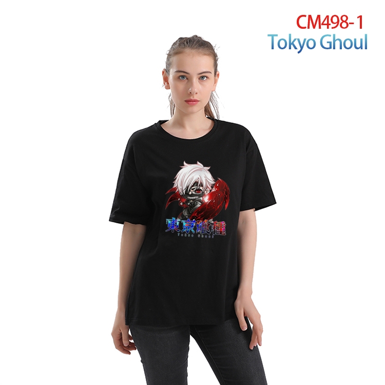 Tokyo Ghoul Women's Printed short-sleeved cotton T-shirt from S to 3XL CM-498-1