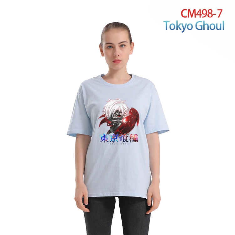 Tokyo Ghoul Women's Printed short-sleeved cotton T-shirt from S to 3XL CM-498-7