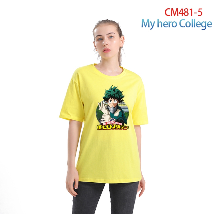 My Hero Academia Women's Printed short-sleeved cotton T-shirt from S to 3XL CM-481-5
