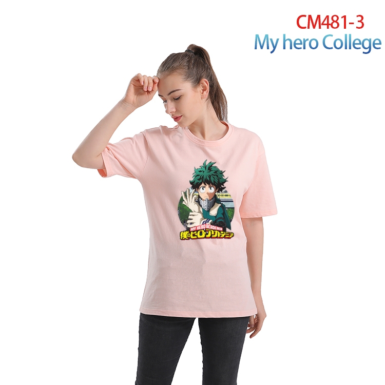 My Hero Academia Women's Printed short-sleeved cotton T-shirt from S to 3XL CM-481-3