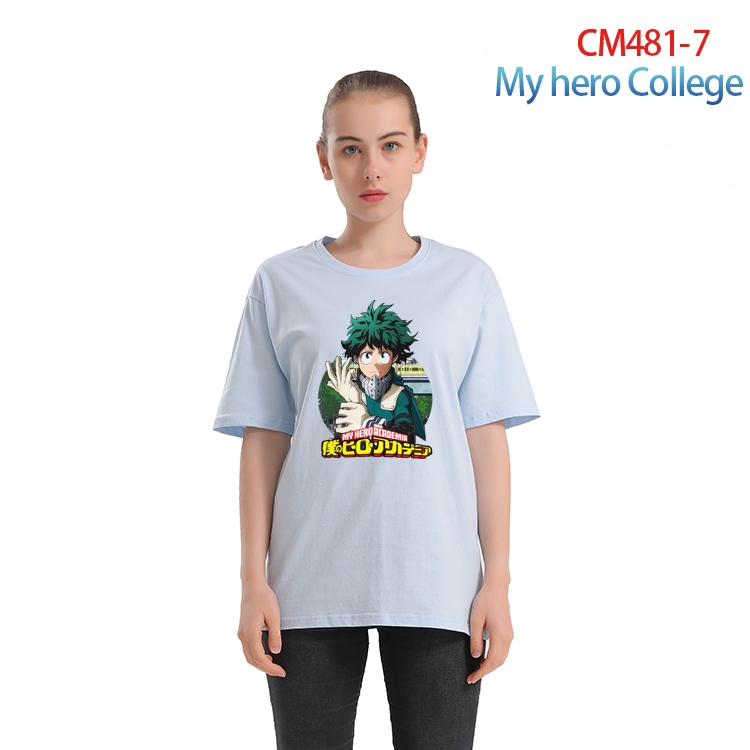 My Hero Academia Women's Printed short-sleeved cotton T-shirt from S to 3XL CM-481-7