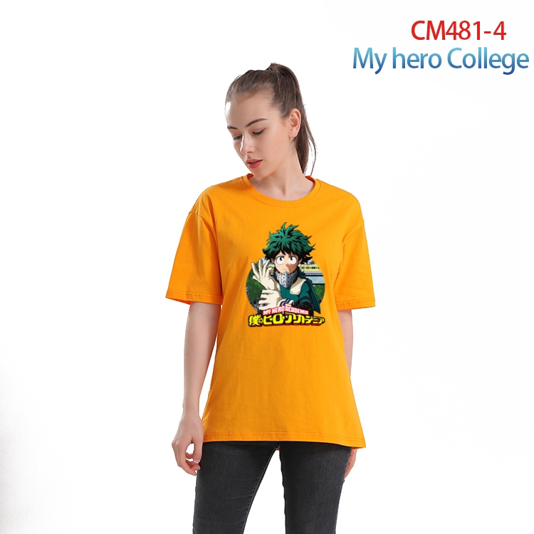 My Hero Academia Women's Printed short-sleeved cotton T-shirt from S to 3XL CM-481-4