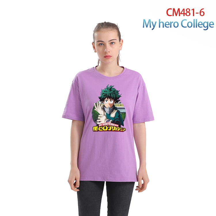 My Hero Academia Women's Printed short-sleeved cotton T-shirt from S to 3XL CM-481-6
