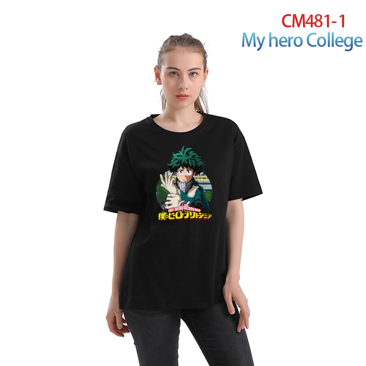 My Hero Academia Women's Printed short-sleeved cotton T-shirt from S to 3XL CM-481-1