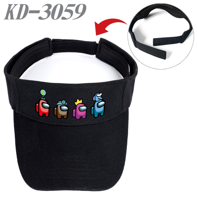 Among us Game peripheral printed empty top hat baseball cap KD-3059A