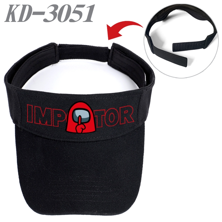 Among us Game peripheral printed empty top hat baseball cap KD-3051A