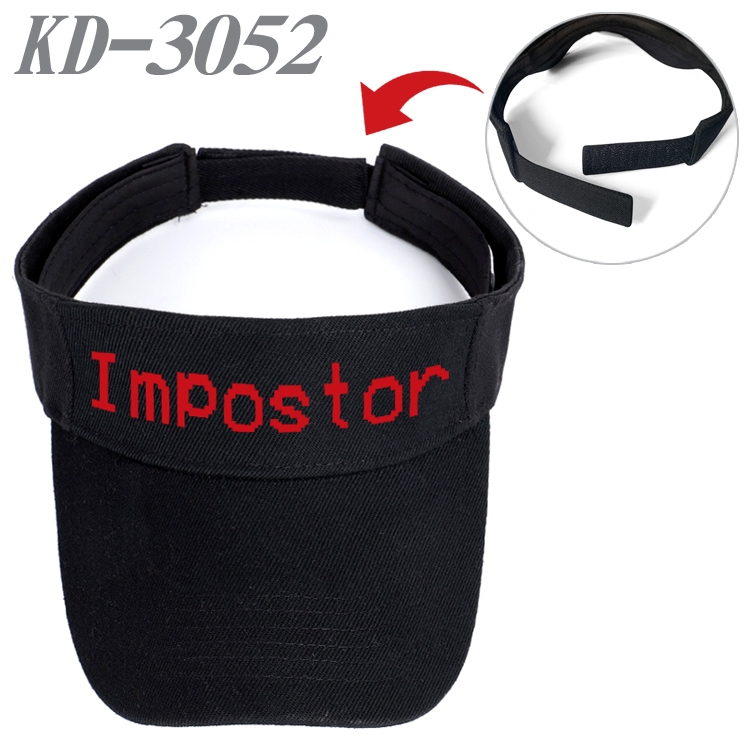 Among us Game peripheral printed empty top hat baseball cap KD-3052A