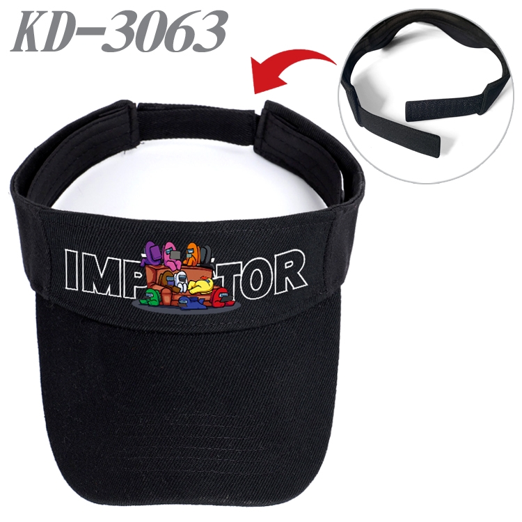 Among us Game peripheral printed empty top hat baseball cap KD-3063A