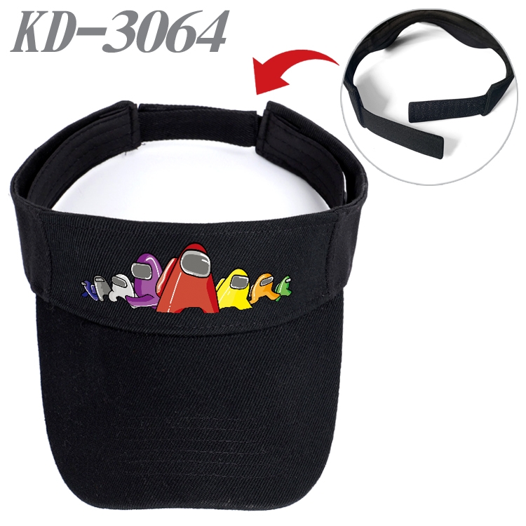 Among us Game peripheral printed empty top hat baseball cap KD-3064A