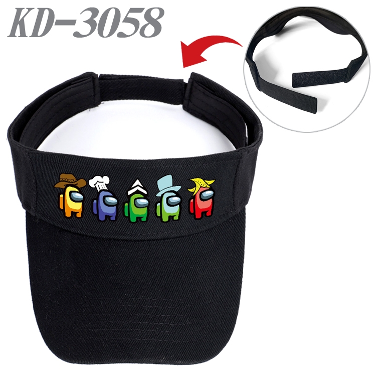 Among us Game peripheral printed empty top hat baseball cap KD-3058A