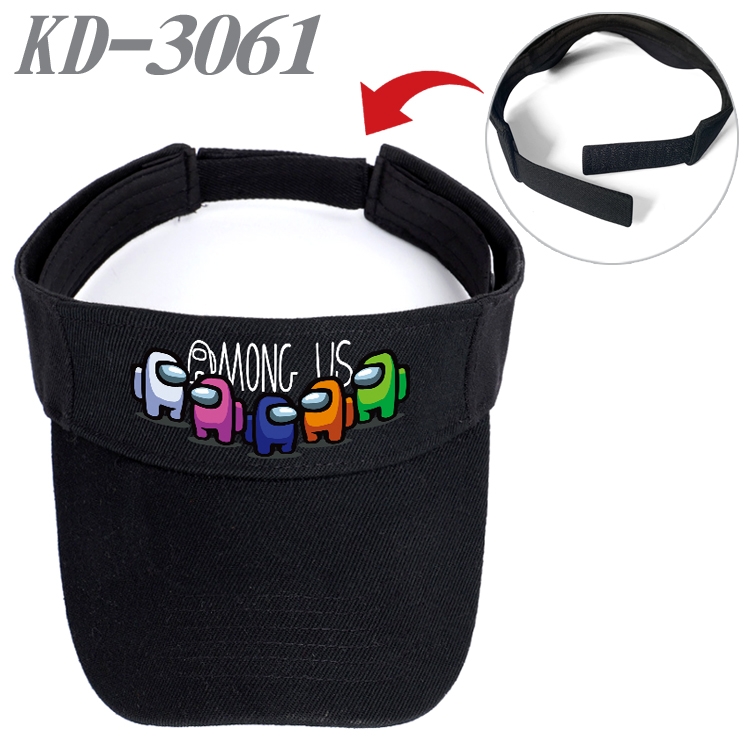 Among us Game peripheral printed empty top hat baseball cap KD-3061A