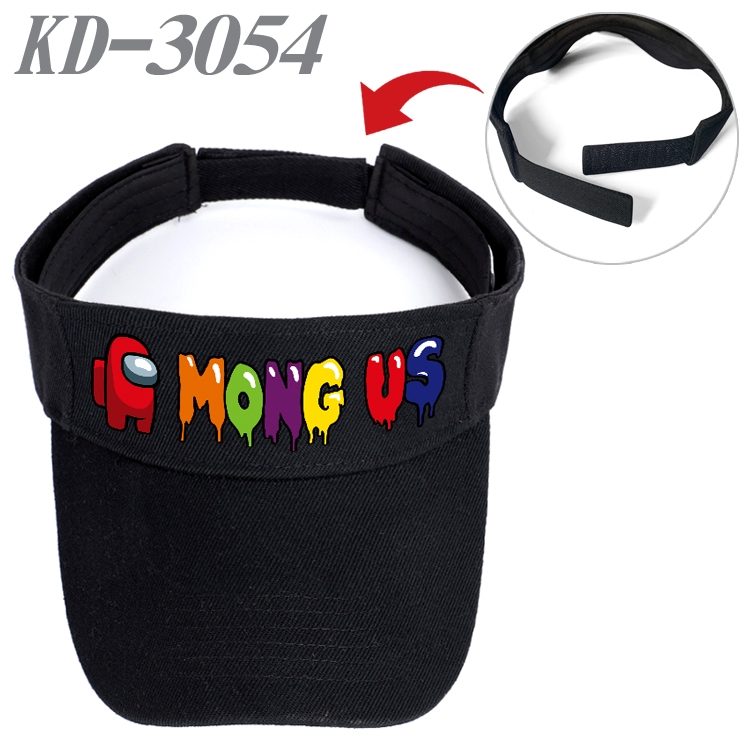 Among us Game peripheral printed empty top hat baseball cap KD-3054A