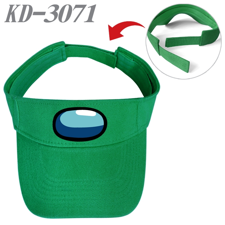 Among us Game peripheral printed empty top hat baseball cap KD-3071A