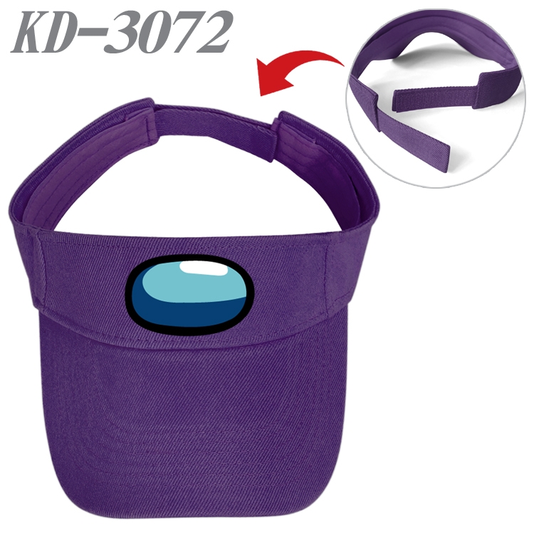 Among us Game peripheral printed empty top hat baseball cap KD-3072A