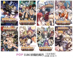 Fairy tail Embossed poster 8 p...