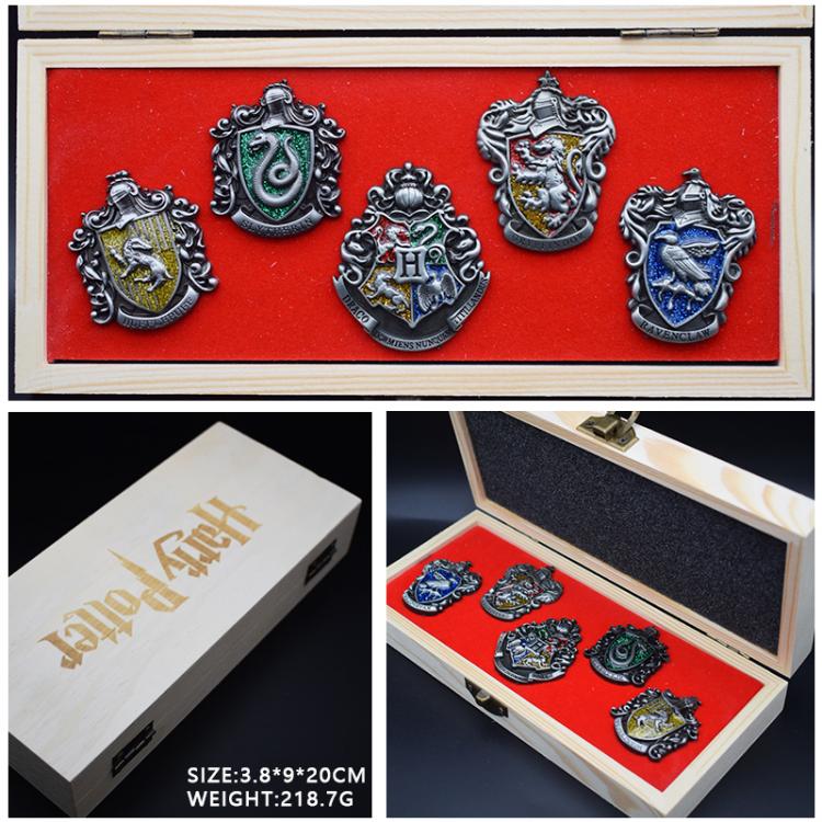Harry Potter Silver brooch Boxed a set of 5