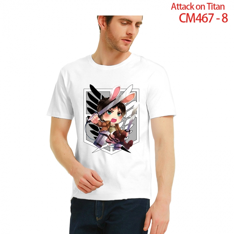 Shingeki no Kyojin Printed short-sleeved cotton T-shirt from S to 3XL CM467-8