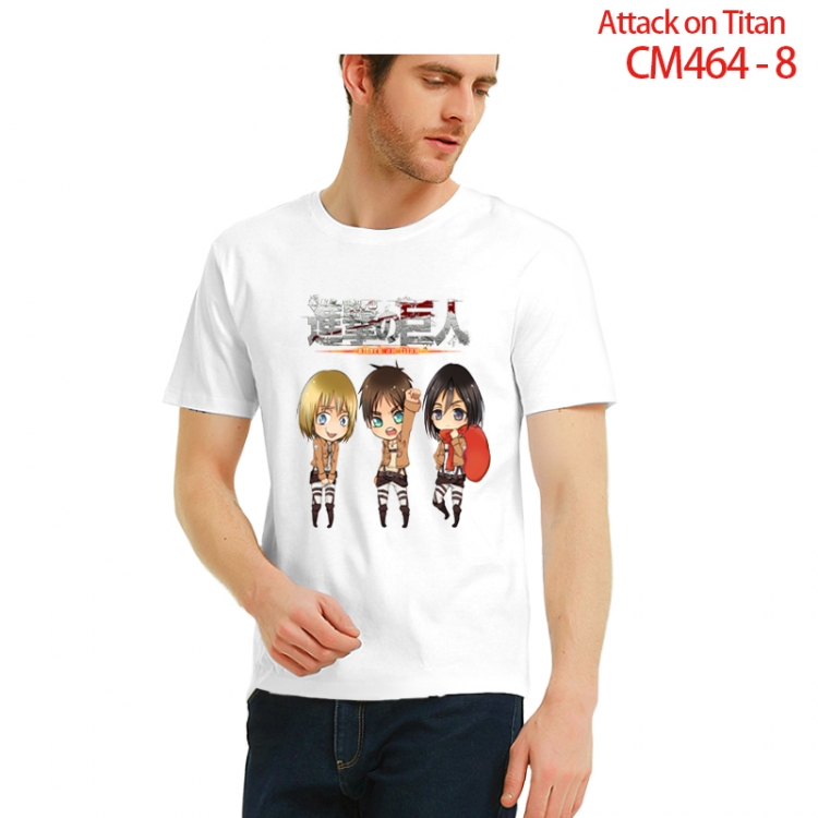 Shingeki no Kyojin Printed short-sleeved cotton T-shirt from S to 3XL CM464-8